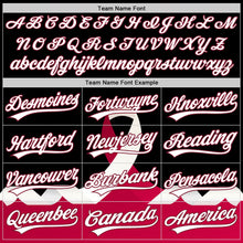 Load image into Gallery viewer, Custom Black White-Crimson 3D Head And Neck Cancer Ribbon Authentic Baseball Jersey