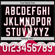 Load image into Gallery viewer, Custom Black White-Crimson 3D Head And Neck Cancer Ribbon Authentic Baseball Jersey
