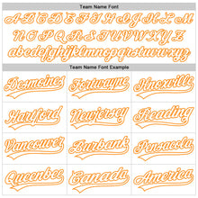 Load image into Gallery viewer, Custom White Bay Orange-Black 3D Kidney Cancer Ribbon Authentic Baseball Jersey