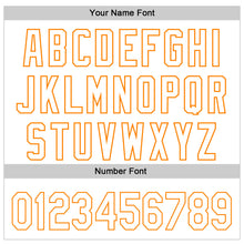 Load image into Gallery viewer, Custom White Bay Orange-Black 3D Kidney Cancer Ribbon Authentic Baseball Jersey