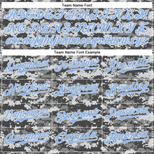 Load image into Gallery viewer, Custom Camo Light Blue-White 3D Authentic Salute To Service Baseball Jersey