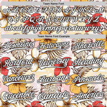 Load image into Gallery viewer, Custom White Black 3D Tropical Hawaii Jungle Leaves And Flower Authentic Baseball Jersey