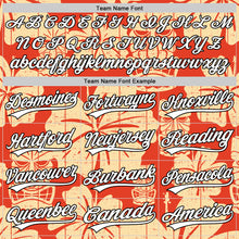 Load image into Gallery viewer, Custom Red White-Black 3D Tropical Hawaii Flower And Tiki Mask Authentic Baseball Jersey