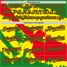 Load image into Gallery viewer, Custom Grass Green Fire Red-Light Yellow 3D Bolivia Bolivian Flag Authentic Baseball Jersey