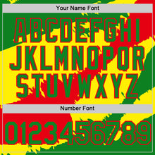 Load image into Gallery viewer, Custom Grass Green Fire Red-Light Yellow 3D Bolivia Bolivian Flag Authentic Baseball Jersey