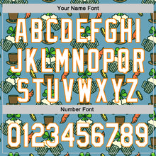 Load image into Gallery viewer, Custom Shadow Blue White-Bay Orange 3D St. Patrick's Day Shamrock Beer Authentic Baseball Jersey