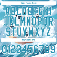 Load image into Gallery viewer, Custom Panther Blue White 3D Pattern Design Extreme Sport Cartoon Animal Bear Skiing Performance T-Shirt