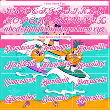 Load image into Gallery viewer, Custom Pink White 3D Pattern Design Extreme Sport Fruit Surfing Performance T-Shirt