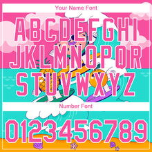 Load image into Gallery viewer, Custom Pink White 3D Pattern Design Extreme Sport Fruit Surfing Performance T-Shirt