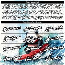 Load image into Gallery viewer, Custom White Black 3D Pattern Design Extreme Sport Cartoon Animal Panda Surfing Performance T-Shirt