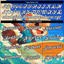 Load image into Gallery viewer, Custom Powder Blue White-Black 3D Pattern Design Extreme Sport Animal Ferret Surfing Performance T-Shirt