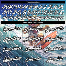 Load image into Gallery viewer, Custom Sky Blue White-Black 3D Pattern Design Extreme Sport Cartoon Animal Lion Surfing Performance T-Shirt