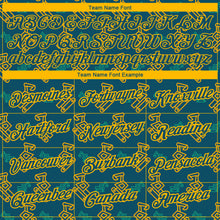 Load image into Gallery viewer, Custom Midnight Green Gold 3D Pattern Design Machine Excavator Labor Day Performance T-Shirt