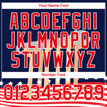 Load image into Gallery viewer, Custom Navy Fire Red-White 3D Pattern Design American Flag Tool Wrench Labor Day Performance T-Shirt