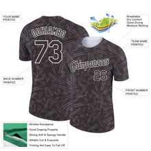 Load image into Gallery viewer, Custom Brown White 3D Pattern Design Tool Screw Labor Day Performance T-Shirt