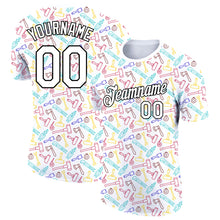 Load image into Gallery viewer, Custom White Black 3D Pattern Design Tool Labor Day Performance T-Shirt