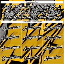 Load image into Gallery viewer, Custom Gold Black-White 3D Esports Performance T-Shirt