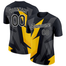 Load image into Gallery viewer, Custom Black White 3D Esports Performance T-Shirt