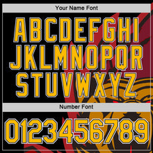 Load image into Gallery viewer, Custom Black Gold-Navy 3D Esports Performance T-Shirt