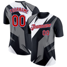 Load image into Gallery viewer, Custom Black Red-Royal 3D Esports Performance T-Shirt