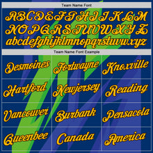 Load image into Gallery viewer, Custom US Navy Blue Gold-Brown 3D Esports Performance T-Shirt