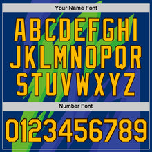 Load image into Gallery viewer, Custom US Navy Blue Gold-Brown 3D Esports Performance T-Shirt