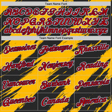 Load image into Gallery viewer, Custom Yellow Red Black-Navy 3D Esports Performance T-Shirt