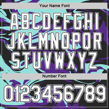 Load image into Gallery viewer, Custom Black Ice Blue-Purple 3D Esports Performance T-Shirt