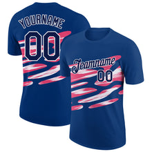 Load image into Gallery viewer, Custom US Navy Blue Navy-Neon Pink 3D Esports Performance T-Shirt