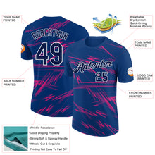Load image into Gallery viewer, Custom US Navy Blue Navy-Neon Pink 3D Esports Performance T-Shirt