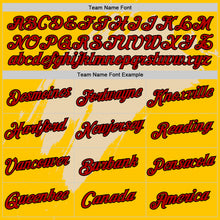 Load image into Gallery viewer, Custom Yellow Red City Cream-Black 3D Esports Performance T-Shirt