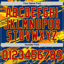 Load image into Gallery viewer, Custom US Navy Blue Red Gold-Orange 3D Esports Performance T-Shirt