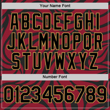 Load image into Gallery viewer, Custom Crimson Black-Old Gold 3D Esports Performance T-Shirt