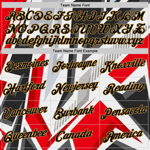 Load image into Gallery viewer, Custom Black Red Gray-Old Gold 3D Esports Performance T-Shirt