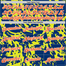 Load image into Gallery viewer, Custom US Navy Blue Orange-Neon Yellow 3D Esports Performance T-Shirt