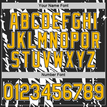 Load image into Gallery viewer, Custom Black Gold-White 3D Esports Performance T-Shirt