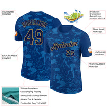 Load image into Gallery viewer, Custom US Navy Blue Navy-Old Gold 3D Esports Performance T-Shirt