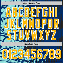 Load image into Gallery viewer, Custom US Navy Blue Gold Black-Ice Blue 3D Esports Performance T-Shirt