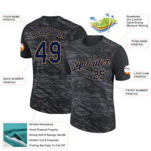 Load image into Gallery viewer, Custom Black Navy-Old Gold 3D Esports Performance T-Shirt