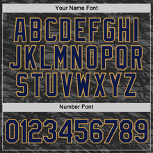 Load image into Gallery viewer, Custom Black Navy-Old Gold 3D Esports Performance T-Shirt