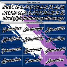 Load image into Gallery viewer, Custom US Navy Blue Black-Medium Purple 3D Esports Performance T-Shirt