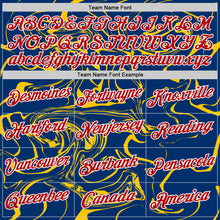 Load image into Gallery viewer, Custom US Navy Blue Red-Yellow 3D Esports Performance T-Shirt