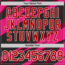 Load image into Gallery viewer, Custom Black Red Maroon-Hot Pink 3D Esports Performance T-Shirt