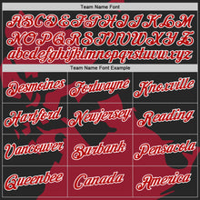 Load image into Gallery viewer, Custom Black Red-Cardinal 3D Esports Performance T-Shirt