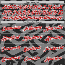 Load image into Gallery viewer, Custom Black Red-Steel Gray 3D Esports Performance T-Shirt