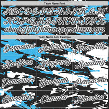 Load image into Gallery viewer, Custom Black Steel Gray-Sky Blue 3D Esports Performance T-Shirt