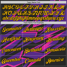 Load image into Gallery viewer, Custom Black Gold Purple-Deep Pink 3D Esports Performance T-Shirt