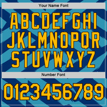 Load image into Gallery viewer, Custom US Navy Blue Gold Panther Blue-Brown 3D Esports Performance T-Shirt