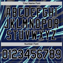 Load image into Gallery viewer, Custom Navy Black Ice Blue-Steel Gray 3D Esports Performance T-Shirt