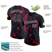 Load image into Gallery viewer, Custom Black Cardinal-White 3D Esports Performance T-Shirt